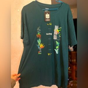 Men’s Hurley NWT teal shirt
